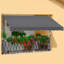 118" L Manual Retractable Awning For Patio Balcony Courtyard-108468690-108468692