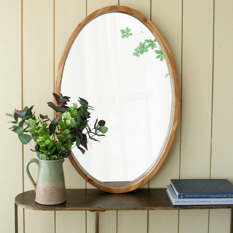 Miroir en bois, Ovale