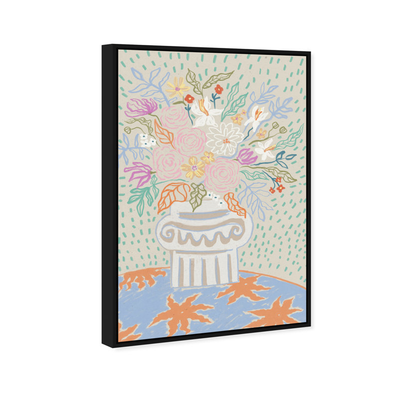 Summer Arrangement Print by Oliver Gal, 25"H x 17"W, Black Floater Frame