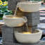 Weather Resistant Cascade Fountain with Light