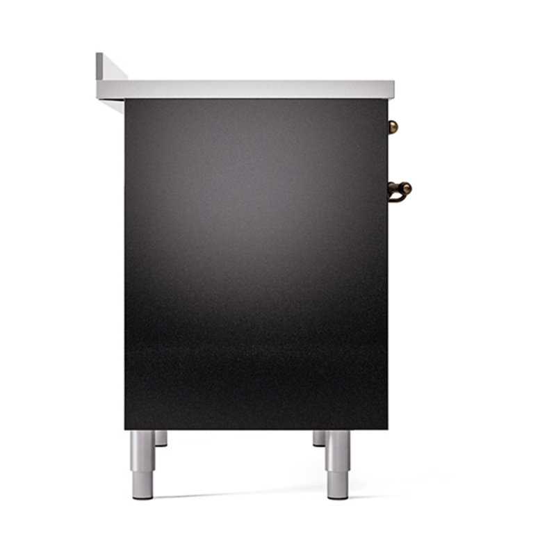 ILVE Nostalgie II Noblesse 40 in Induction Range, Glossy Black/Burnished