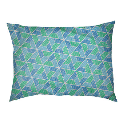 Byrge Geometric Fleece Pet Bed