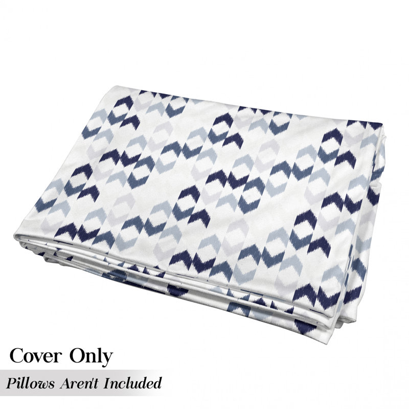 Housse de coussin d'extérieur Chevron Zigzag Folk, H 2 po x l 27 po x P 88 po