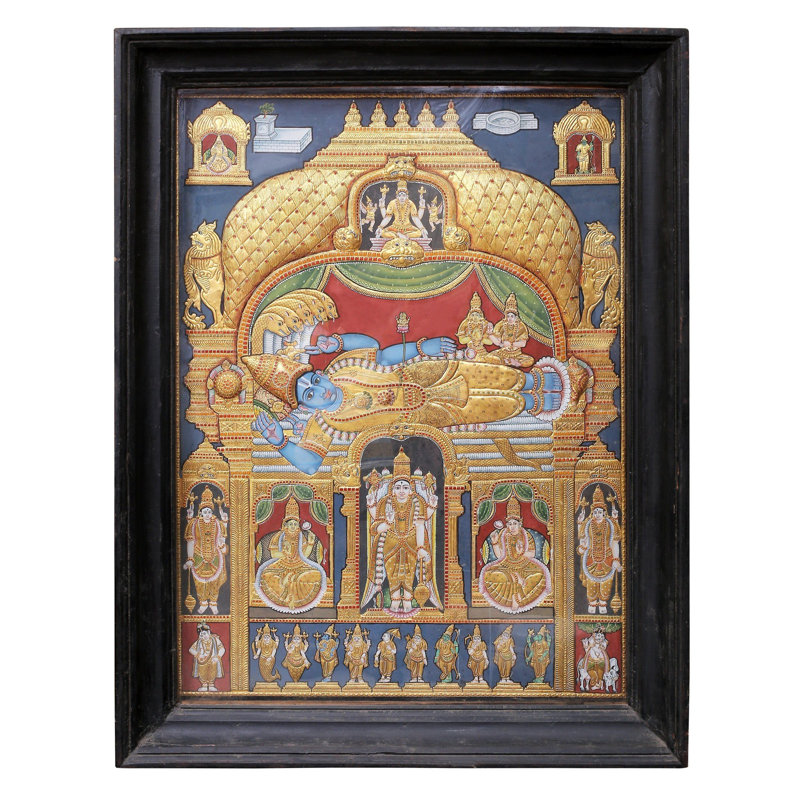 Shri Ranganatha Swamy | Traditional Colours With 24K Gold