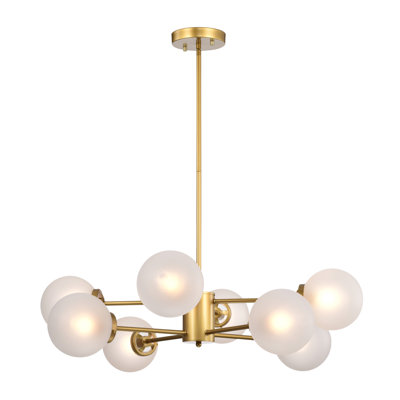 Cianie 8 - Light Dimmable LED Sputnik Modern Linear Chandelier