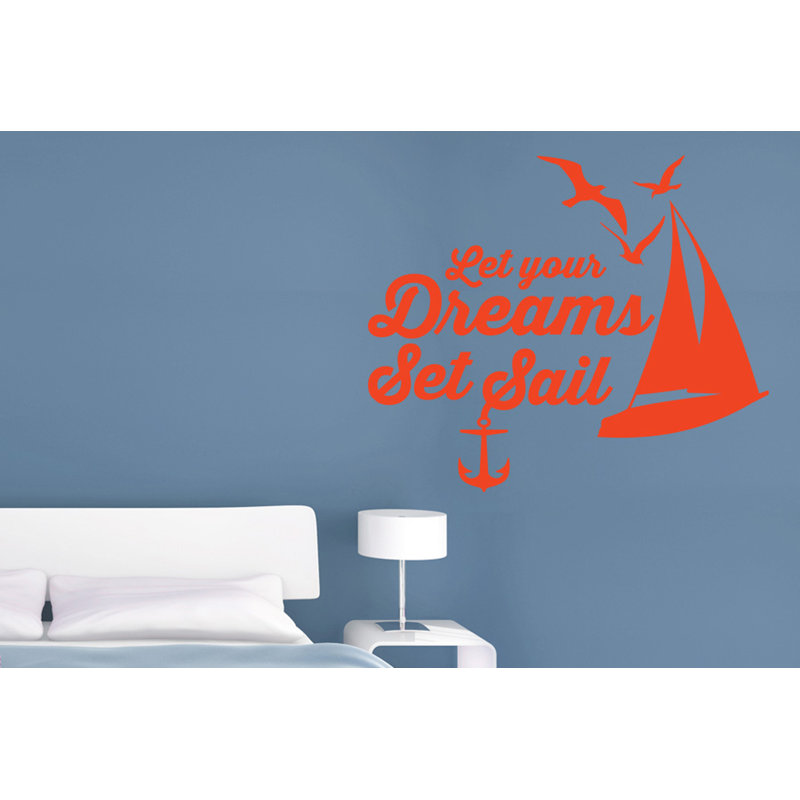 Nautical & Beach Wall Decal, Medium, Orange