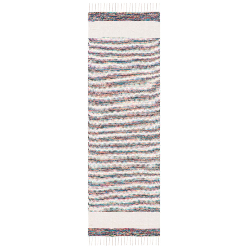 Tapis en coton tissé à la main Montauk, Tapis de couloir 2 pi 3 po x 7 pi