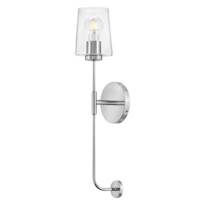 Viva Single Transparent Dimmable Bath Sconce