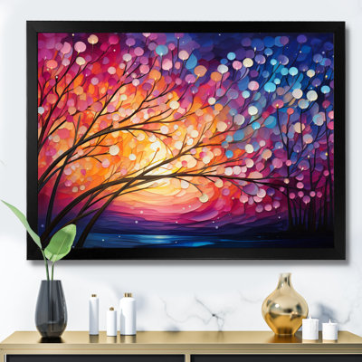 Hardedge Art Sublime Tree Symmetry III - Modern Canvas Art Print