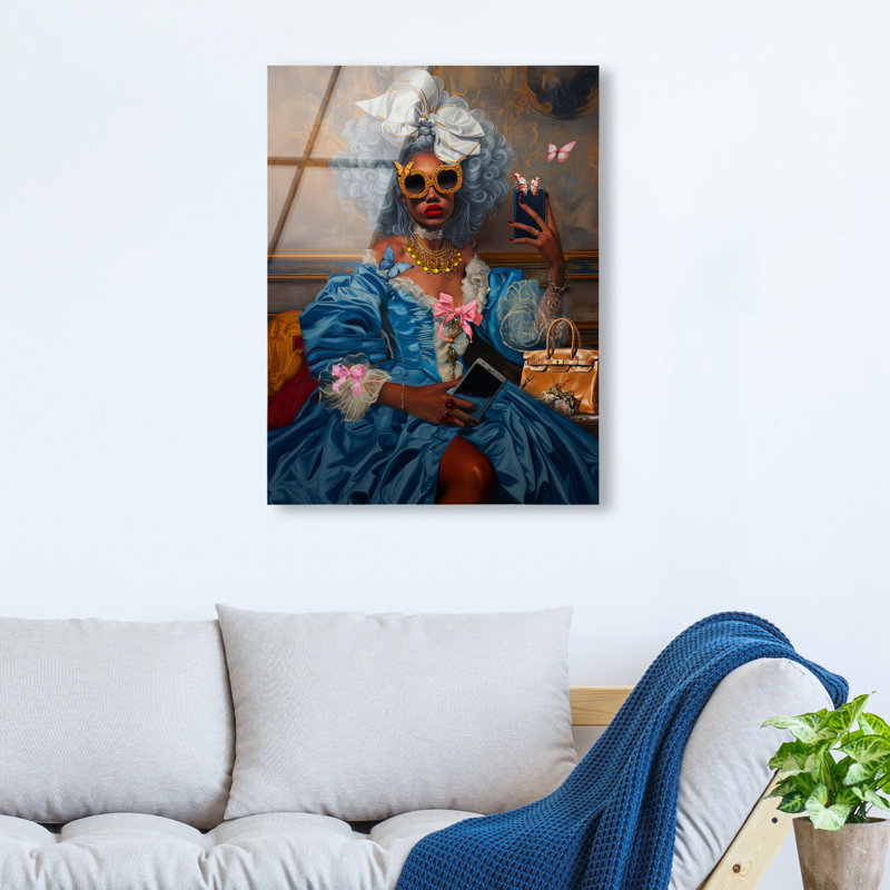 French Empress Issa Canvas People Print by Oliver Gal, 20"H x 16"W, High-Gloss Acrylic Print
