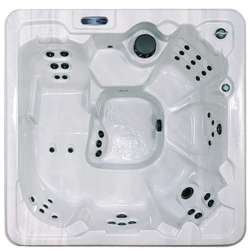 USA Spas Valor 220 Volt 7 Person 40 - Jet Acrylic Square Standard Hot Tub with Ozonator