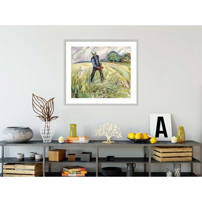«The Haymaker» par Edvard Munch - impression giclée sur cadre