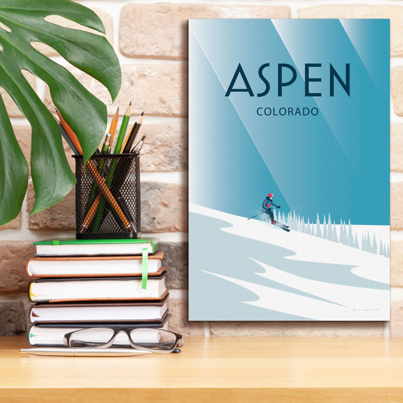 Toile épique Graffiti «Aspen» par Omar Escalante, 12 po x 18 po