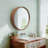 Sliding Round Wall Mirror Cabinet