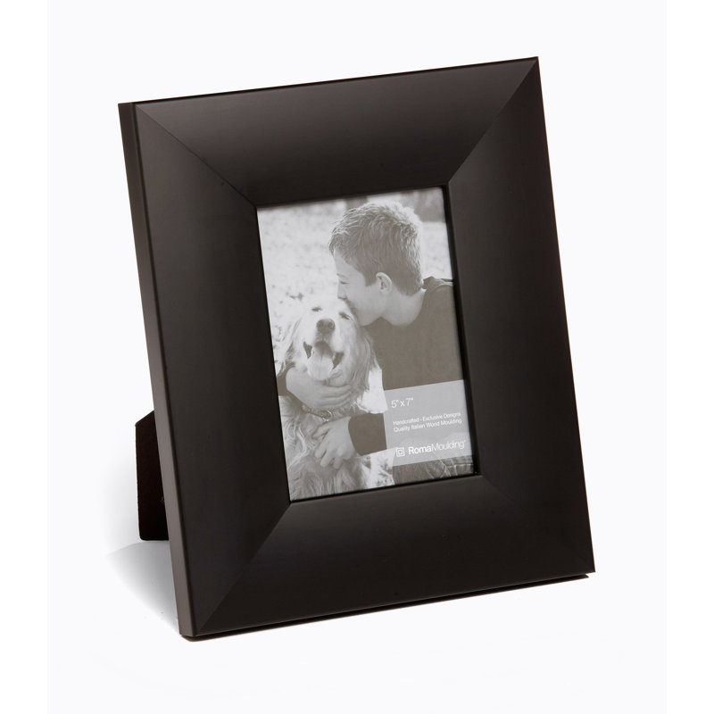 Cadre photo Ramino, Noir satiné, 5 po x 5 po