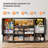Modern 8-drawer Dresser Tv Stand With Metal Mesh Doors & Built-in Outlets - Bedroom Storage-1165035947