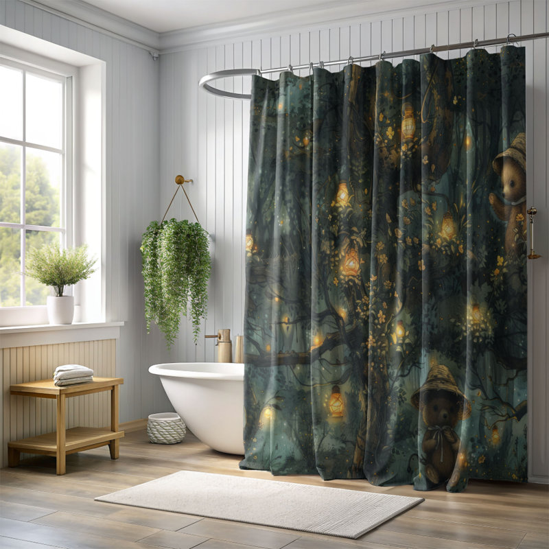 Bear Magic - Premium Shower Curtain, 74"H x 71"W