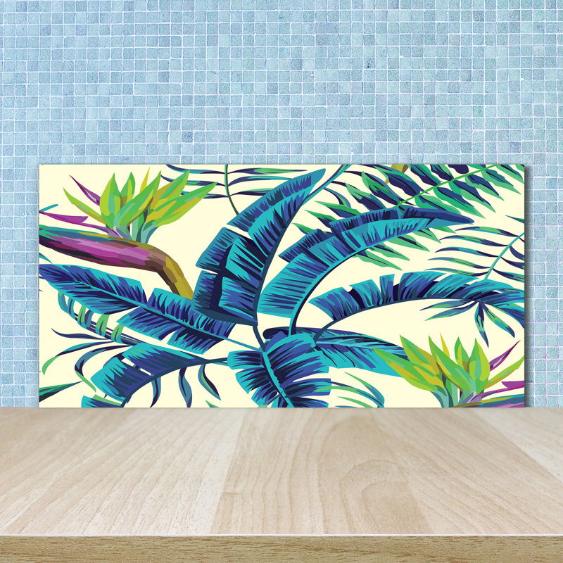 50cm W x 100cm L Glass Peel and Stick Panel