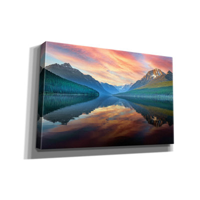 «Bowman Lake Twilight» par Rick Berk, art mural sur toile