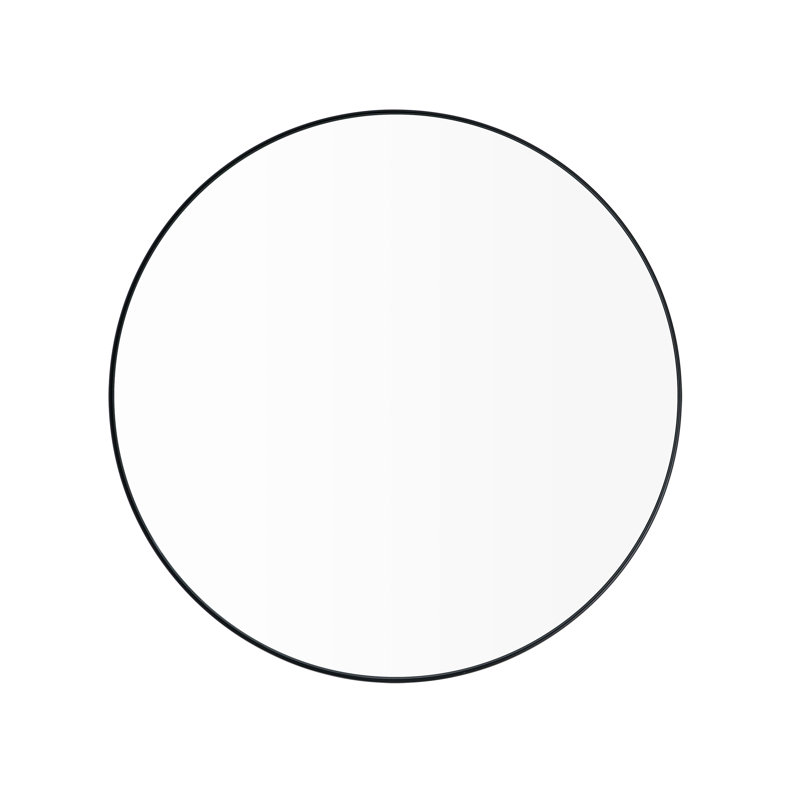 Rim Accent Mirror, Black, 30" x 30"