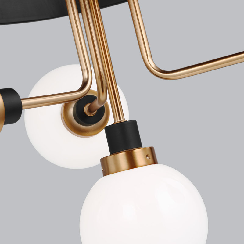 Andrea 7 Light Metal Dimmable Sputnik Chandelier