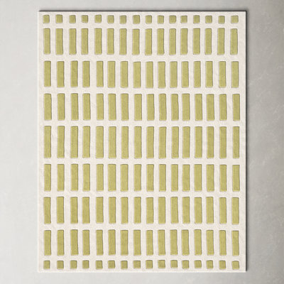 Jason Wu Hand-Woven Geometric Olive Rug