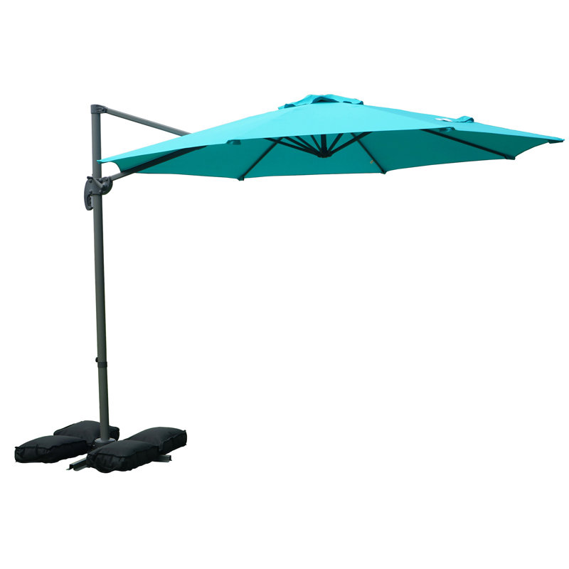 Parasol en porte-à-faux , Bleu sarcelle