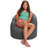 Bean Bag Chair for Kids, Teens and Adults, Structured Comfy Bean Bag Seat for Living Rooms, Bedrooms And Basements, Sonoma Lounge Chair, Multiple Colors and Fabrics-492251353