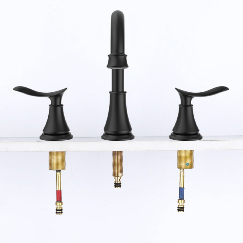 Bathroom faucet with 360 degree turn spout, Matt Black