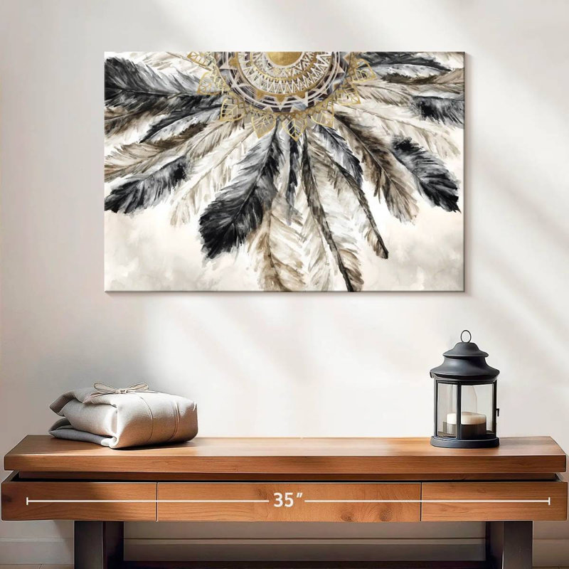 «Native American Colorful Elephant Splash», reproduction sur toile, H 16 po x l 24 po x P 1,25 po