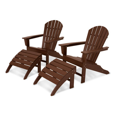 POLYWOOD South Beach 4-Piece Adirondack Set