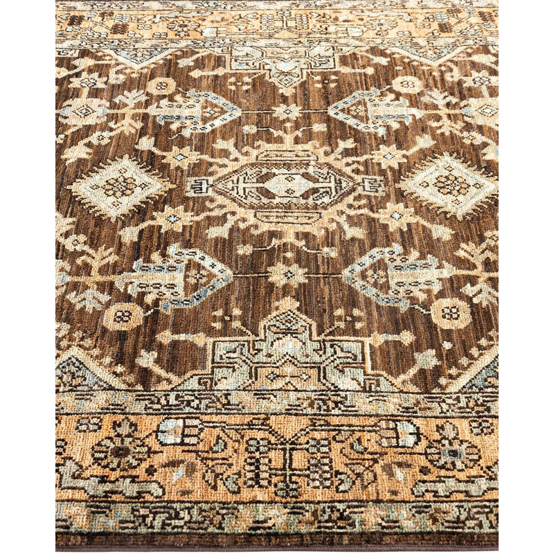 Serapi One-of-a-Kind 4' 0" X 5' 10" Hand Knotted Area Rug