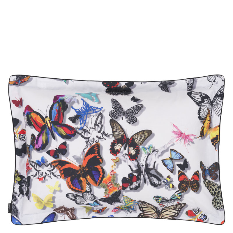 Butterfly Parade Opalin Set Of 2 Sham, Queen Sham Pk of 2 