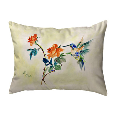 Coussin Hummingbird & Rose