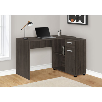Home Office Computer Desk, L Shape Desk With Storage Drawers