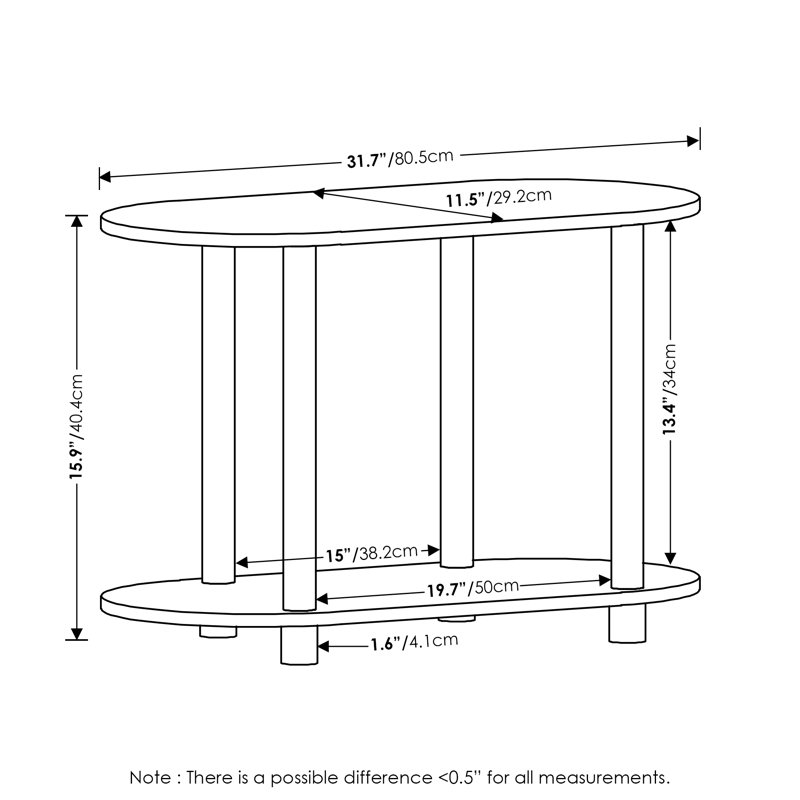 Aracelli End Table, White