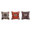 Velvet Botanical Embroidered Square Pillow Set
