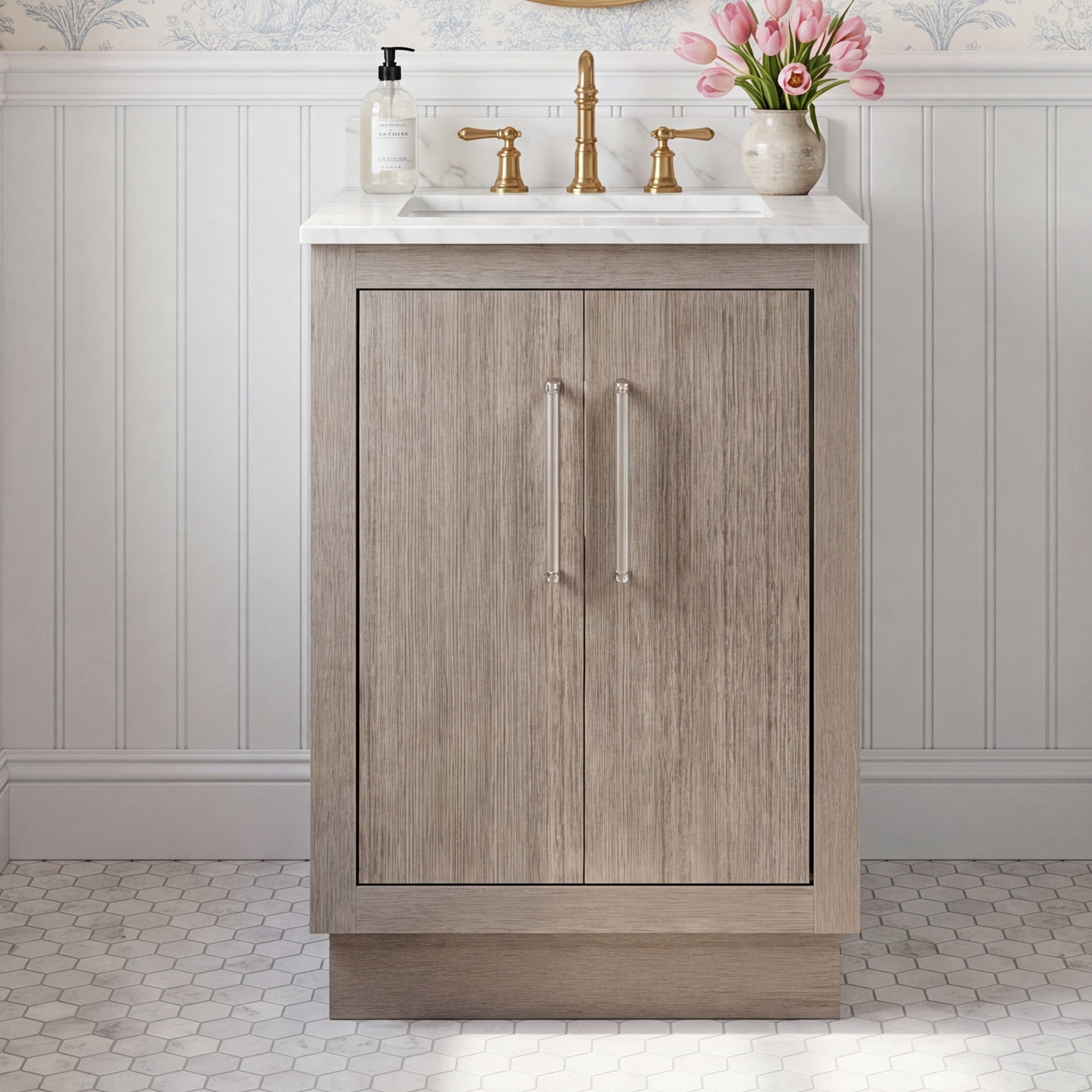 Kamila 24'' Single Bathroom Vanity, Chrome