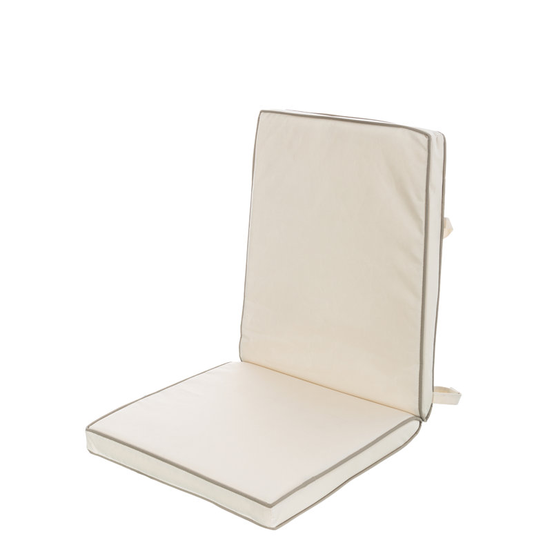 Aira Garden Seat and Back Cushion, Cream