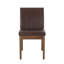 Ensemble de 4 chaises d'appoint rembourrées en similicuir 