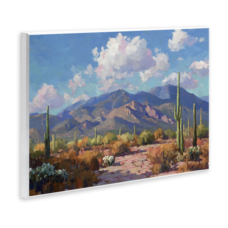 Plaque murale Desert Desert at Sunset Glow, design par Gina Kelly, 13 x 19