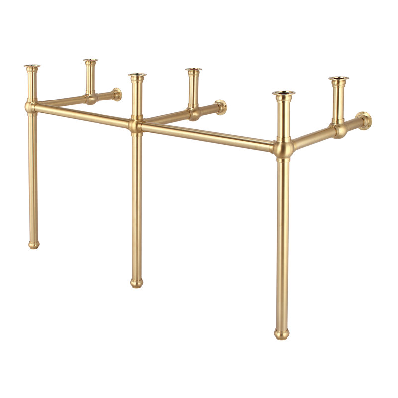 Copeland 60'' Double Bathroom Vanity Base Only, Satin Brass