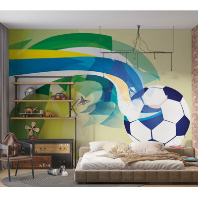 Papier peint mural Premium - soccer abstrait