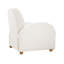 Chaise d'appoint rembourrée, chaise inclinable