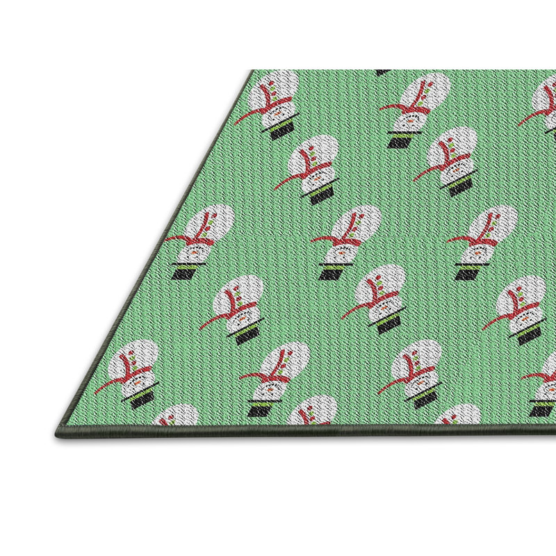 Vert Combe Tapis décoratif, Rectangle 5 pi x 7 pi