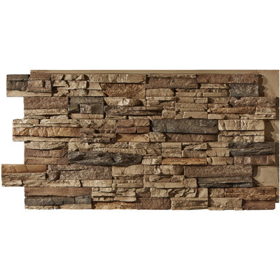Colorado 48.75" x 24.63" Stone Wall Paneling