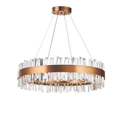 Luminaire suspendu tambour 1 lumière DEL unique