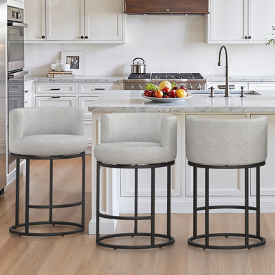 26" Sculptural Swivel Modern Counter Stool