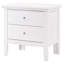 Table de chevet transitionnelle élégante avec 2 tiroirs de rangement pour un accès facile aux articles essentiels et une installation rapide-1813978080
