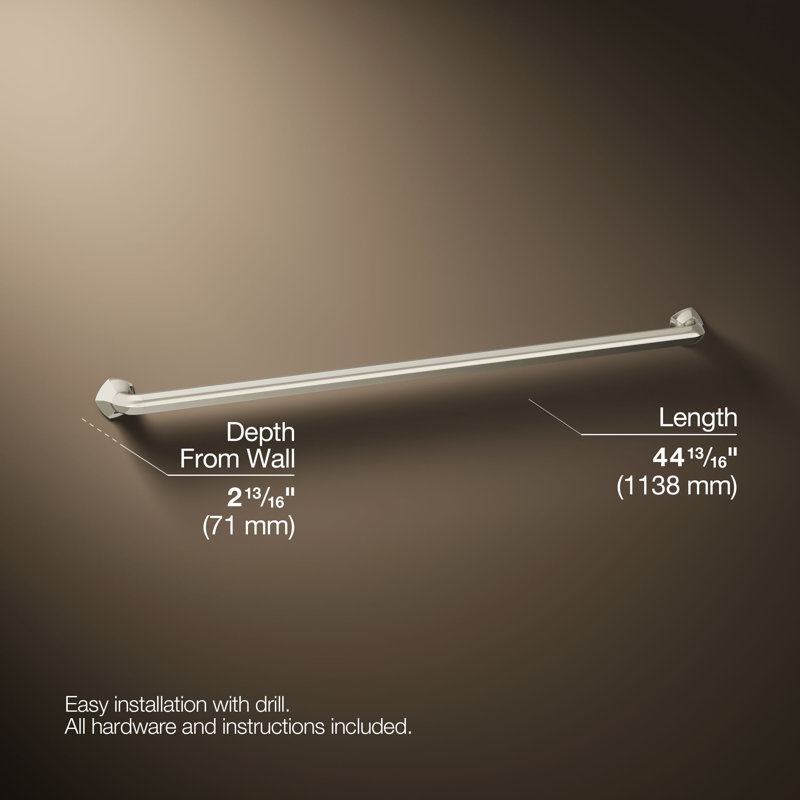 Occasion Grab Bar, 42", Polished Nickel